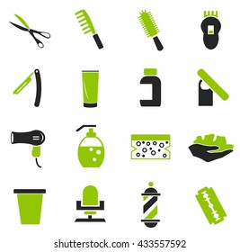 Barbershop simply icons for web and user interfaces