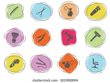 Barbershop simply symbol for web icons and user interface