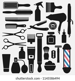 barbershop tools set