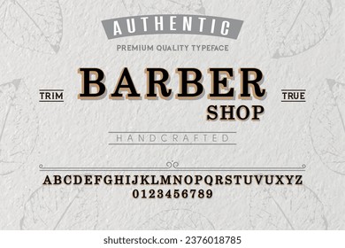 Tipo de tienda de barbería. Para etiquetas y diseños de tipos diferentes