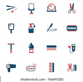 barbershop vector icons for web and user interface design