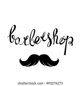 Barbershop. Vector illustration for signs, business cards, or the concept of corporate identity.