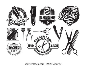 Barbershop Vector For Print, Barbershop Clipart, Barbershop Illustration