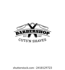 Barbershop vektor illustration business company