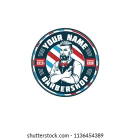 Barbershop vintage logo