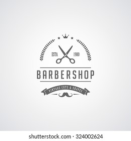 Barbershop vintage logo