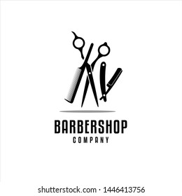 Barbershop Vintage Logo Design Vector Stock Vector (Royalty Free ...