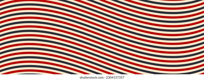 Barbershop vintage texture. Barbershop background. Rays background. Blue and Red lines. Vector illustration