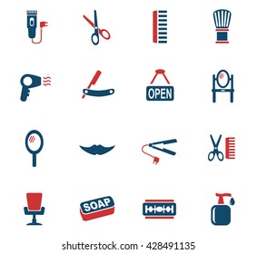 barbershop web icons for user interface design