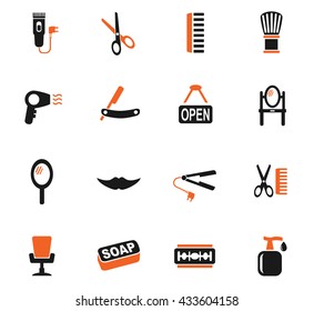 barbershop web icons for user interface design