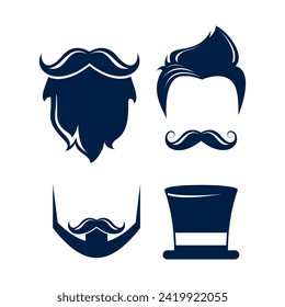 barbersop logo template inspiration vector