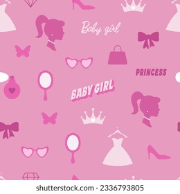 Pink seamless pattern Royalty Free Stock SVG Vector and Clip Art
