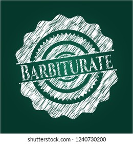 Barbiturate chalkboard emblem