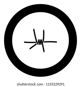 Barblock element icon black color in round circle