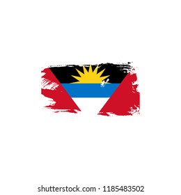 Barbuda grunge flag. vector illustration