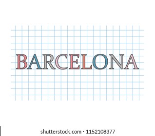 barcelona concept- vector illustration