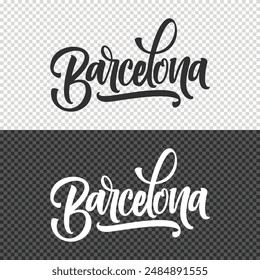 diseño de elemento Clipart de letras de barcelona