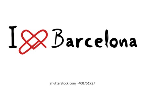 Barcelona love icon
