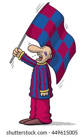Barcelona soccer supporter