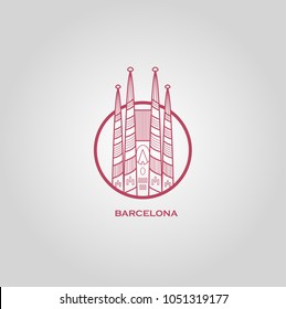 Barcelona. Spain. Vector illustration.