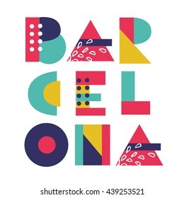 "Barcelona" type for your design.