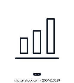 bar-chart Icons. e-commerce icon. Сollection of Web and App icons for an online store, delivery, payment, shopping cart, Online Shopping. vector eps 10