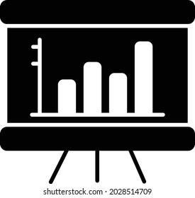 Barchart Linear Vector Icon Design