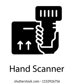 
A barcode along with barcode reading machine gripping concept of barcode machine 
