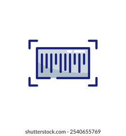 Barcode for Black Friday Vector Icon