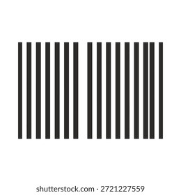 Código de barras con líneas de Vertical negro sobre fondo blanco