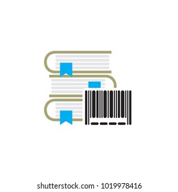 Barcode Book Logo Icon Design