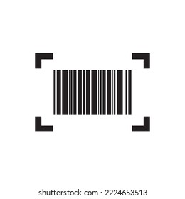 barcode check icon vector illustration template design