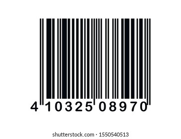 Barcode code bar vector illustration. Realistic barcode icon. Barcode reader