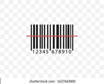 Barcode, code icon. Vector illustration, flat design.