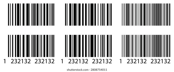 Barcode collection featuring barcode label variations for retail, inventory, logistics, packaging, product identification, scanning, and POS systems.