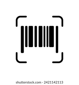 Barcode, Commerce Flat Icon Logo Illustration. Commerce Icon-set. Suitable For Web Design, Logo, App.