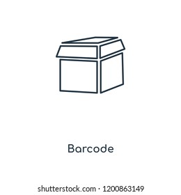 Barcode concept line icon. Linear Barcode concept outline symbol design. This simple element illustration can be used for web and mobile UI/UX.