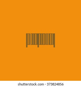 Barcode flat icon.