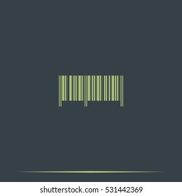 Barcode flat icon.