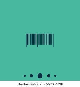 Barcode flat icon.