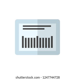 barcode flat vector icon