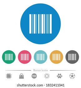 Strichcode-Zeichen auf weißem Hintergrund. 6 Bonussymbole sind im Lieferumfang enthalten.