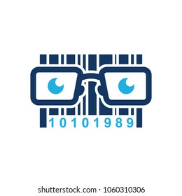 Barcode Geek Logo Icon Design