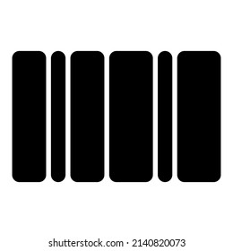 icono de código de barras con color negro