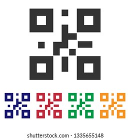 Barcode  icon.QR code vector sign.Simple illustration for graphic design, web and mobile platforms.