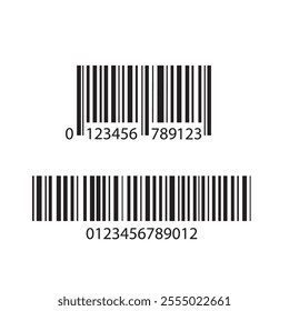 Barcode icon, design isolated on white background, stock vector illustration.