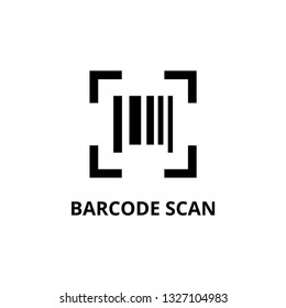 Barcode icon design template vector isolated illustration