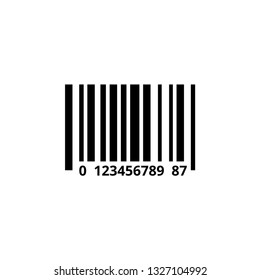 Barcode icon design template vector isolated illustration