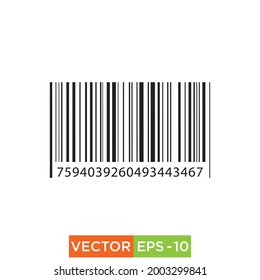 Barcode Icon design vector for web and print