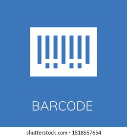  Barcode icon. Editable  Barcode icon for web or mobile.